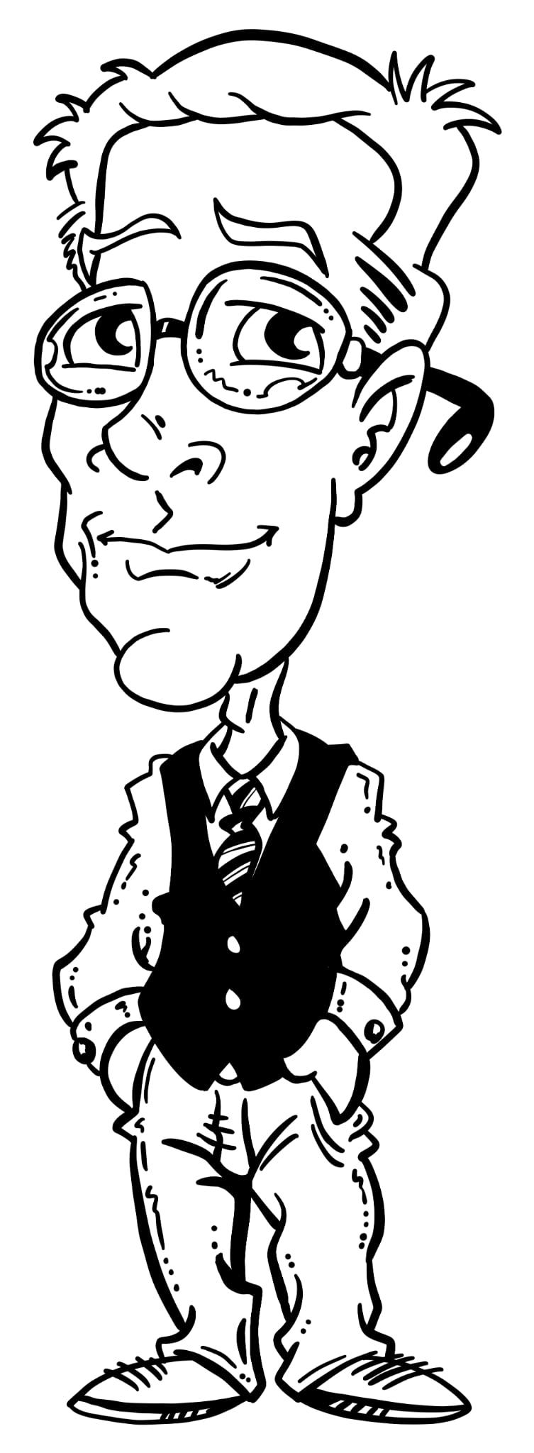 Tom Green caricature by Chris Flick