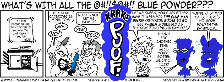 CMX Suite: What's With All the Blue Powder?